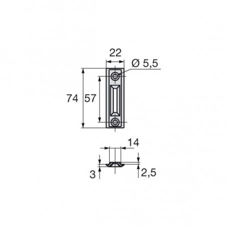 Cales pour serrure à rouleau