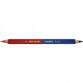 Crayon bicouleur rouge et bleu