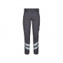 PANTALON DE SERVICE CARGO GRIS AVEC BANDE REFLECHISSANTES T42